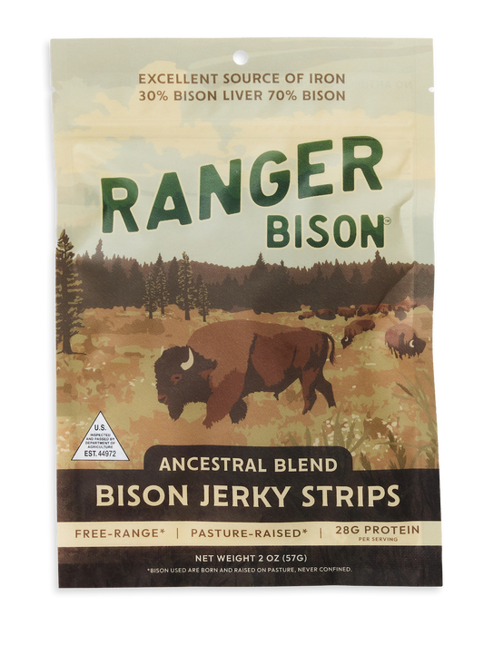 Ancestral Blend Bison Jerky Strips