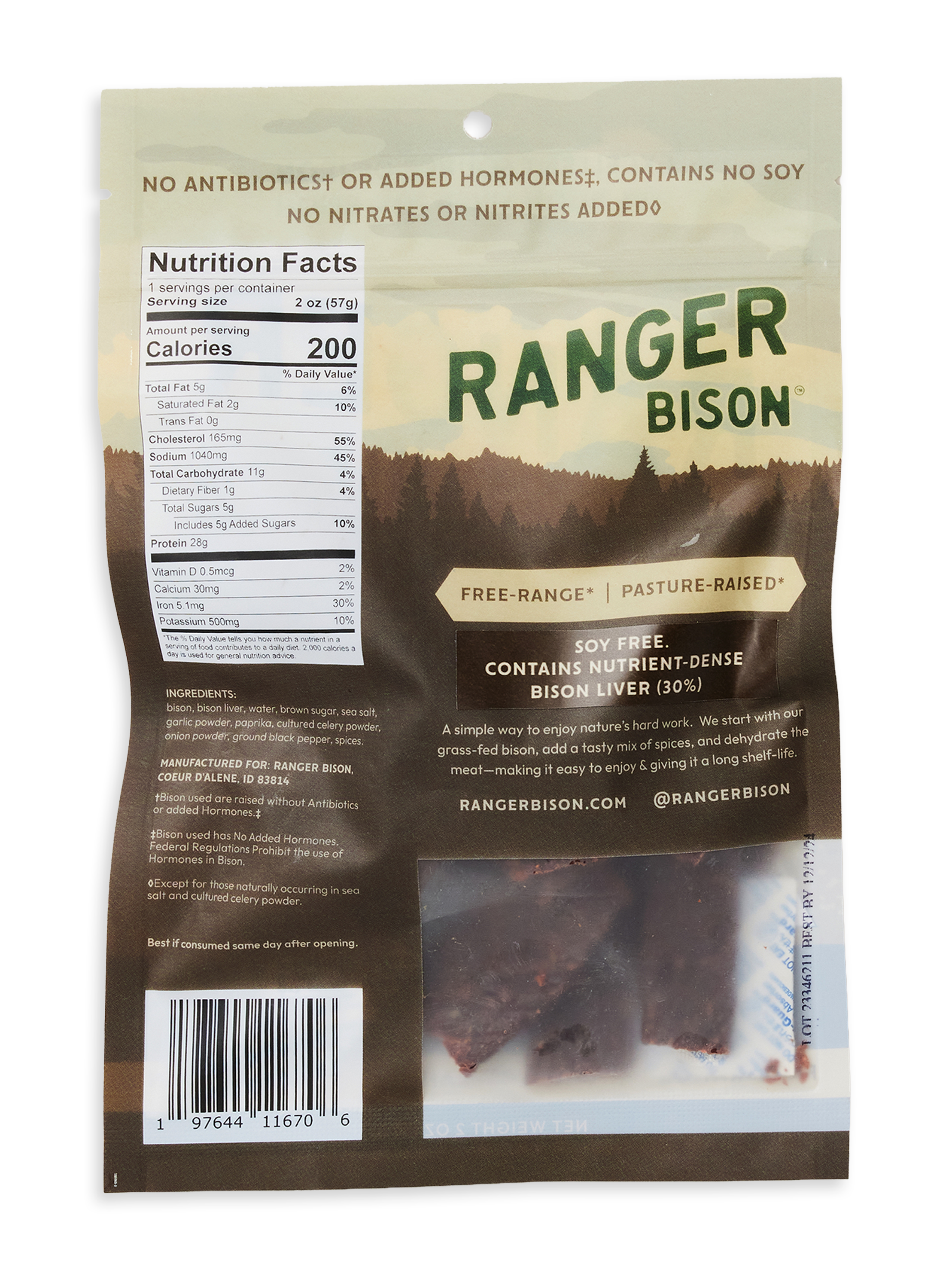 Ancestral Blend Bison Jerky Strips
