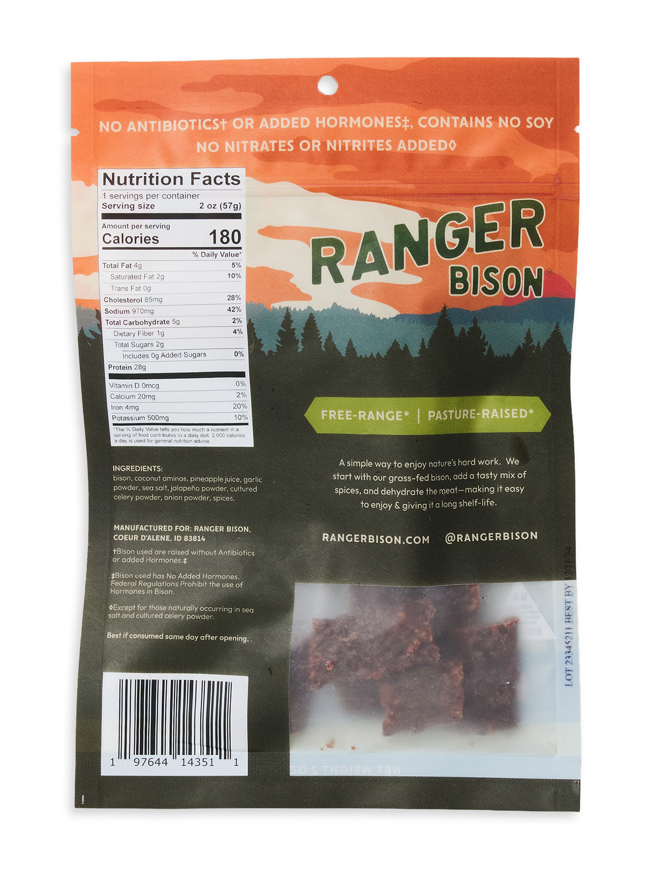 Jalapeño Bison Jerky Strips
