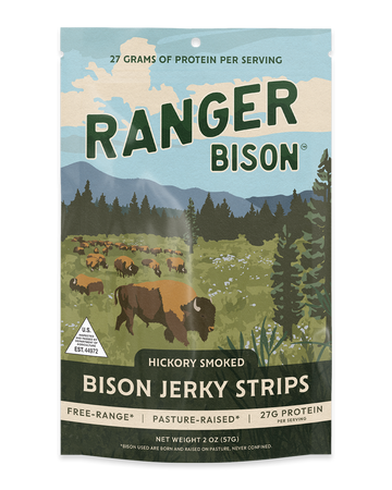 Hickory Smoked Bison Jerky Strips