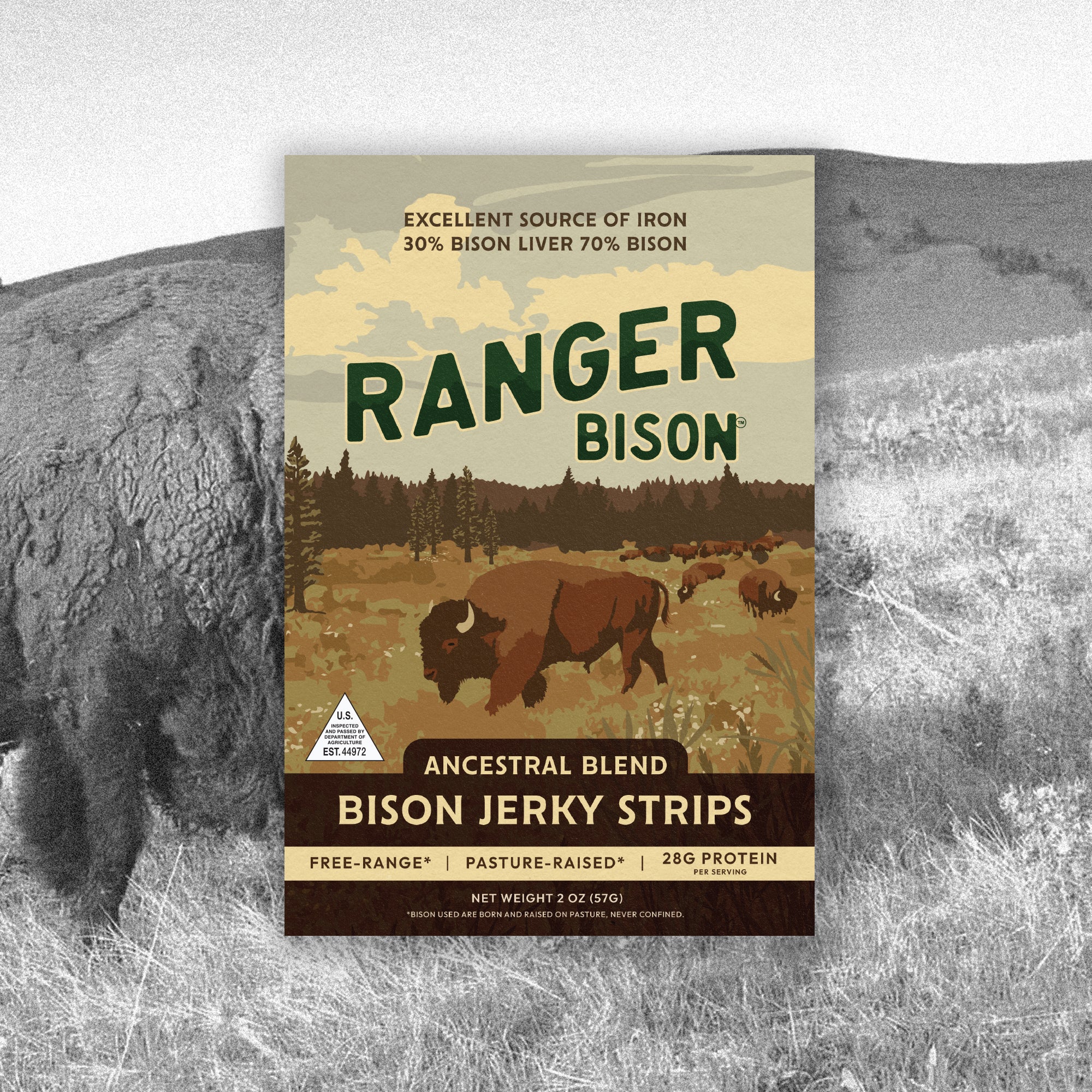 Ancestral Blend Bison Jerky Strips
