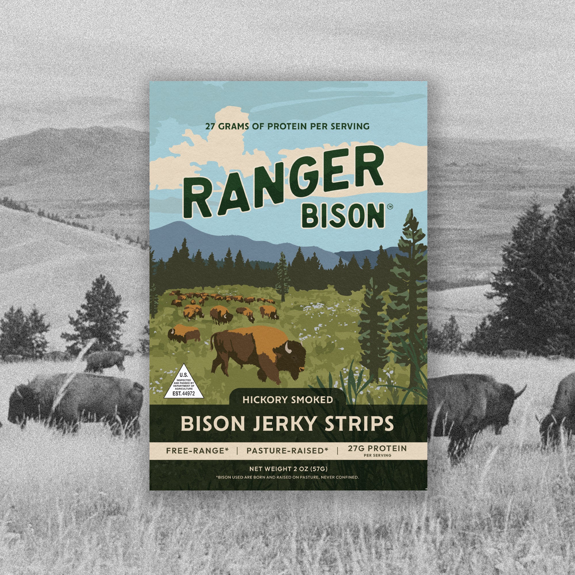 Hickory Smoked Bison Jerky Strips