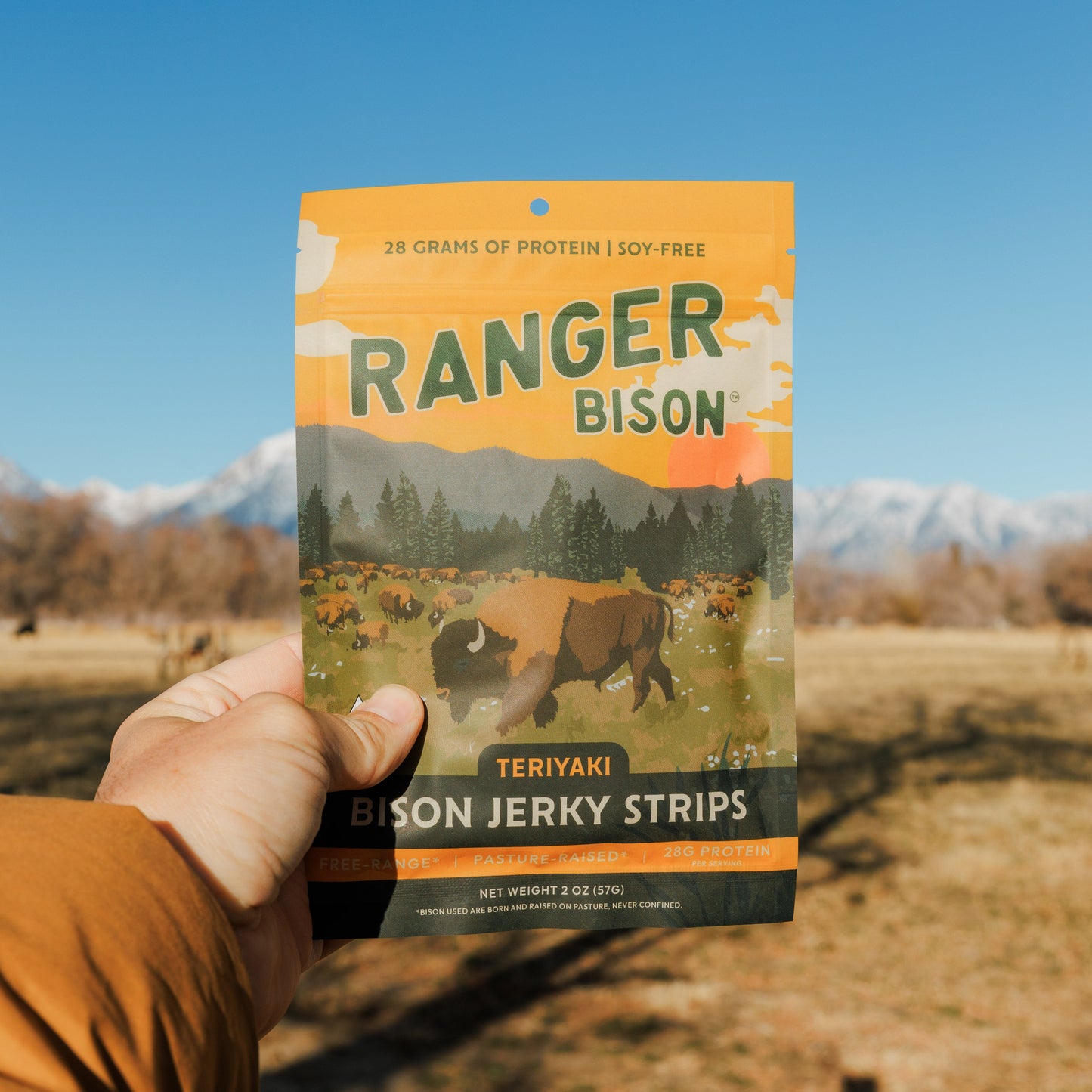 Teriyaki Bison Jerky Strips (2 oz)