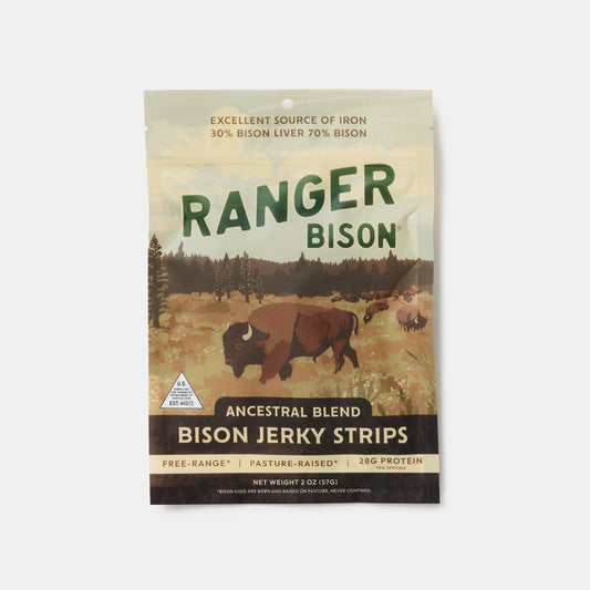 Ancestral Blend Bison Jerky Strips (2 oz)