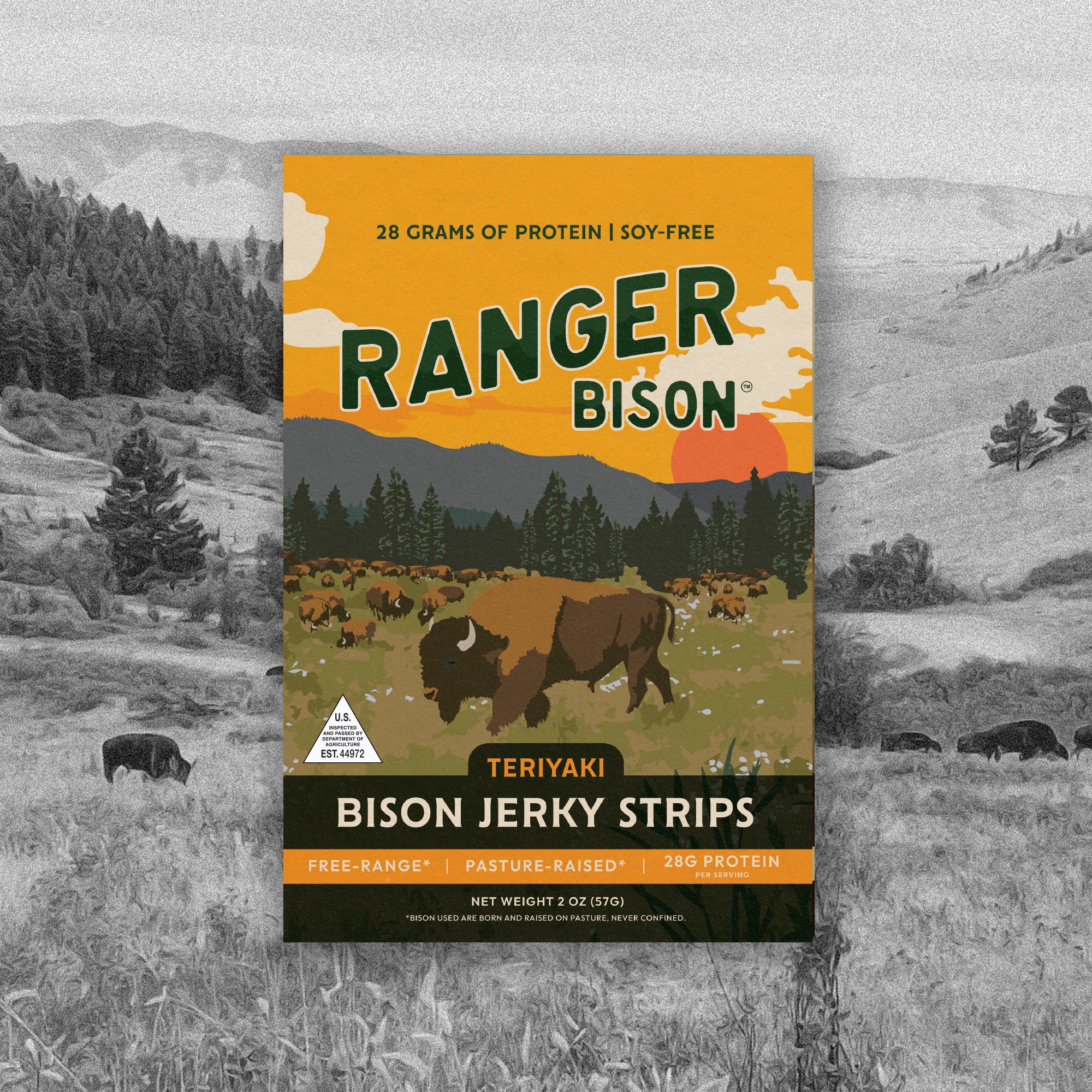 Teriyaki Bison Jerky Strips